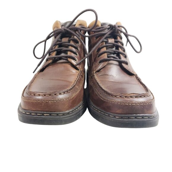 Dockers Mens Size 9 Brown Leather Lace-Up Ankle Boots main image 9